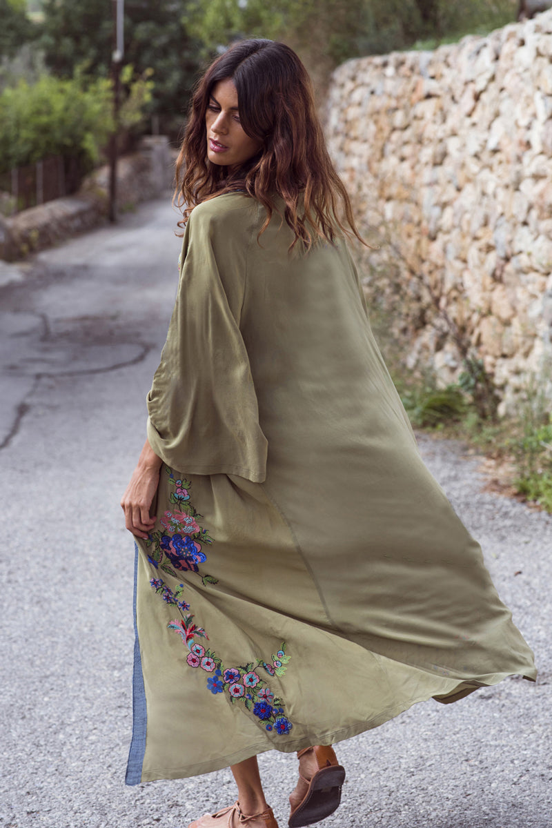 Latifa Embroidery Beach Cover Up