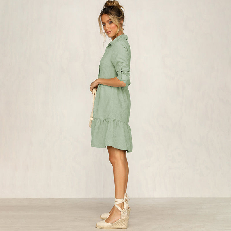 Paola Stylish Shirt Mini Dress