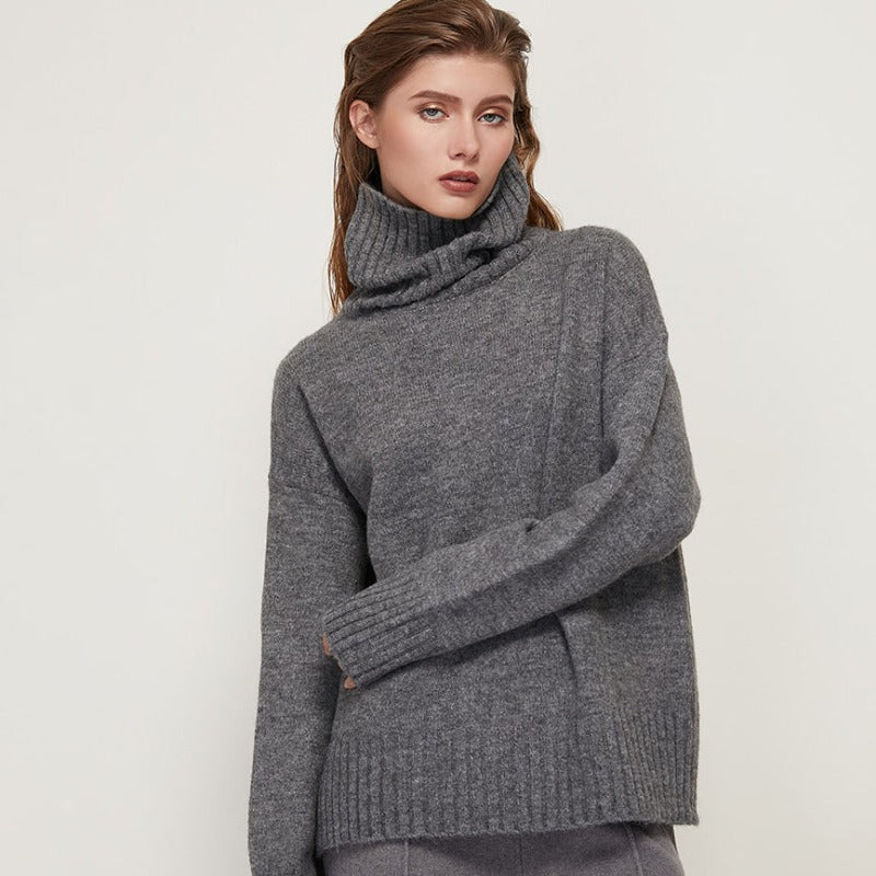 Constance Oversize Knitted Turtleneck Sweater