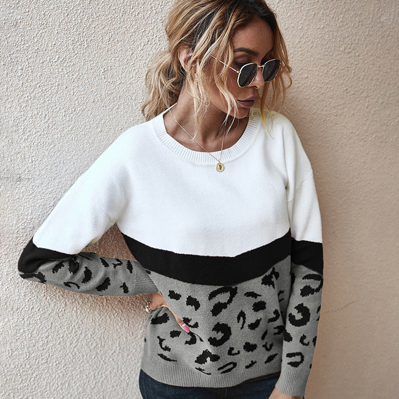 Ginger Leopard Print Sweater