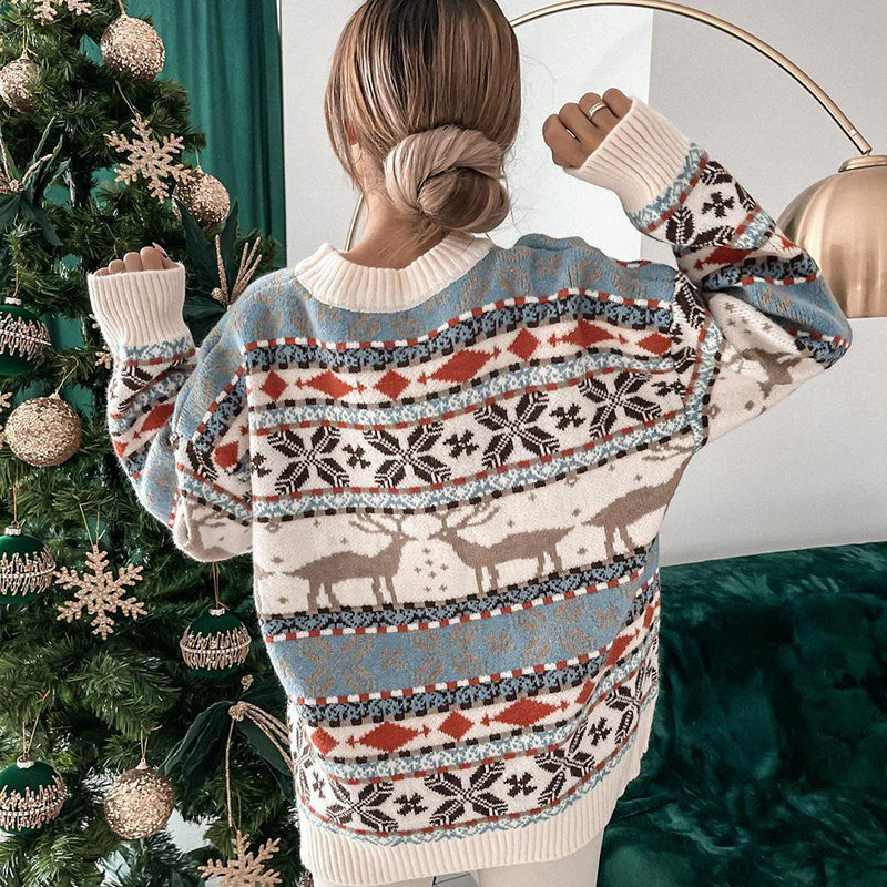 Misty Elegant Winter Christmas Sweater