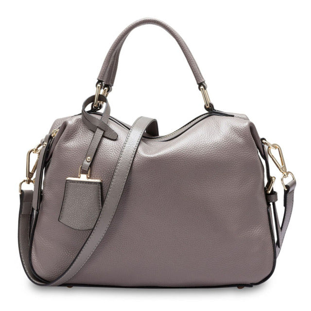 Boston Trendy Genuine Leather Handbag
